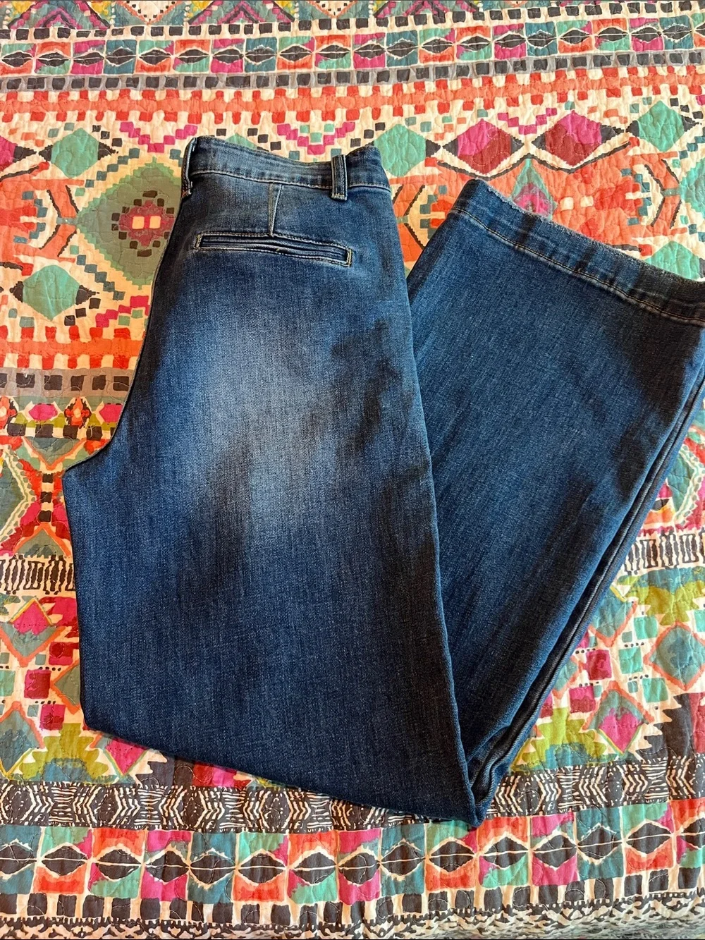 KanCan Wide Leg Jeans - Dark Blue Wide leg high rise 28/9 women’s - Picture 8 of 8